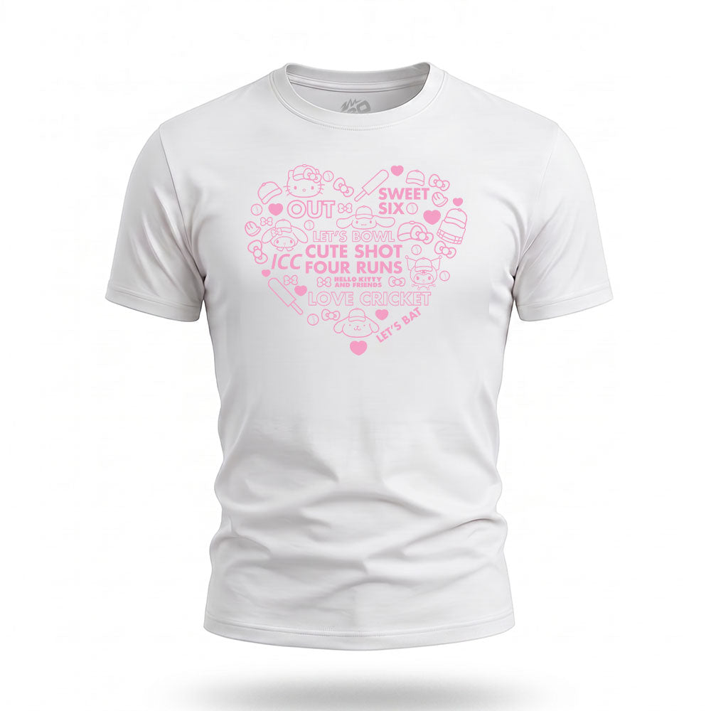 Hello Kitty Kids White Heart Tee