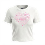 Hello Kitty Women's White Heart Tee