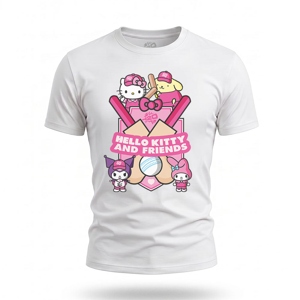 Hello Kitty Kids White Bat Crest Tee