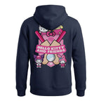 Hello Kitty Girls Navy Bat Crest Hoodie