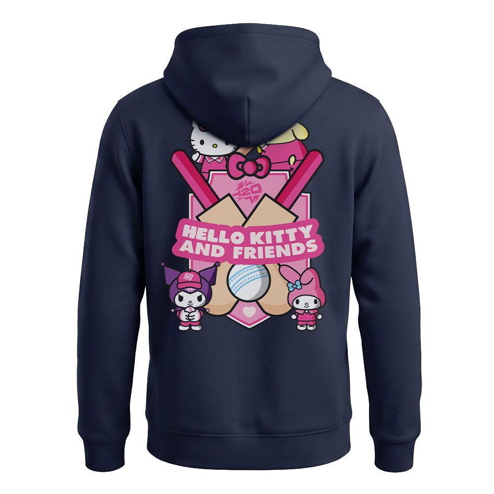 Hello Kitty Girls Navy Bat Crest Hoodie