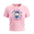 Hello Kitty Women's Pink Circle Graphic Tee