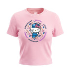 Hello Kitty Women's Pink Circle Graphic Tee