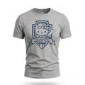 Hello Kitty Adults Unisex Grey Cricket Club Logo Tee