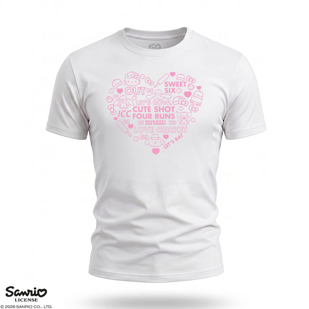 Hello Kitty and Friends Kids White Heart Tee