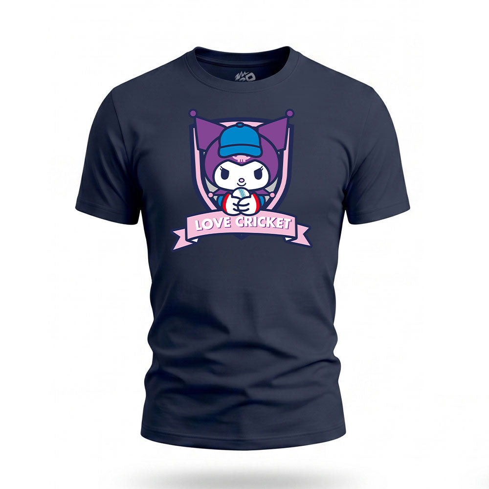 Hello Kitty Kuromi Kids Navy Badge Tee