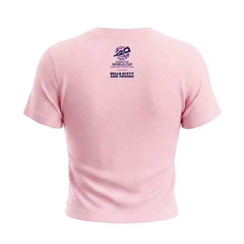 Hello Kitty Women's Pink Cricket Club Logo Tee