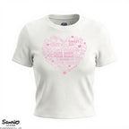 Hello Kitty and Friends Women's White Heart Tee