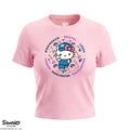 Hello Kitty and Friends Women's Pink Circle Graphic Tee