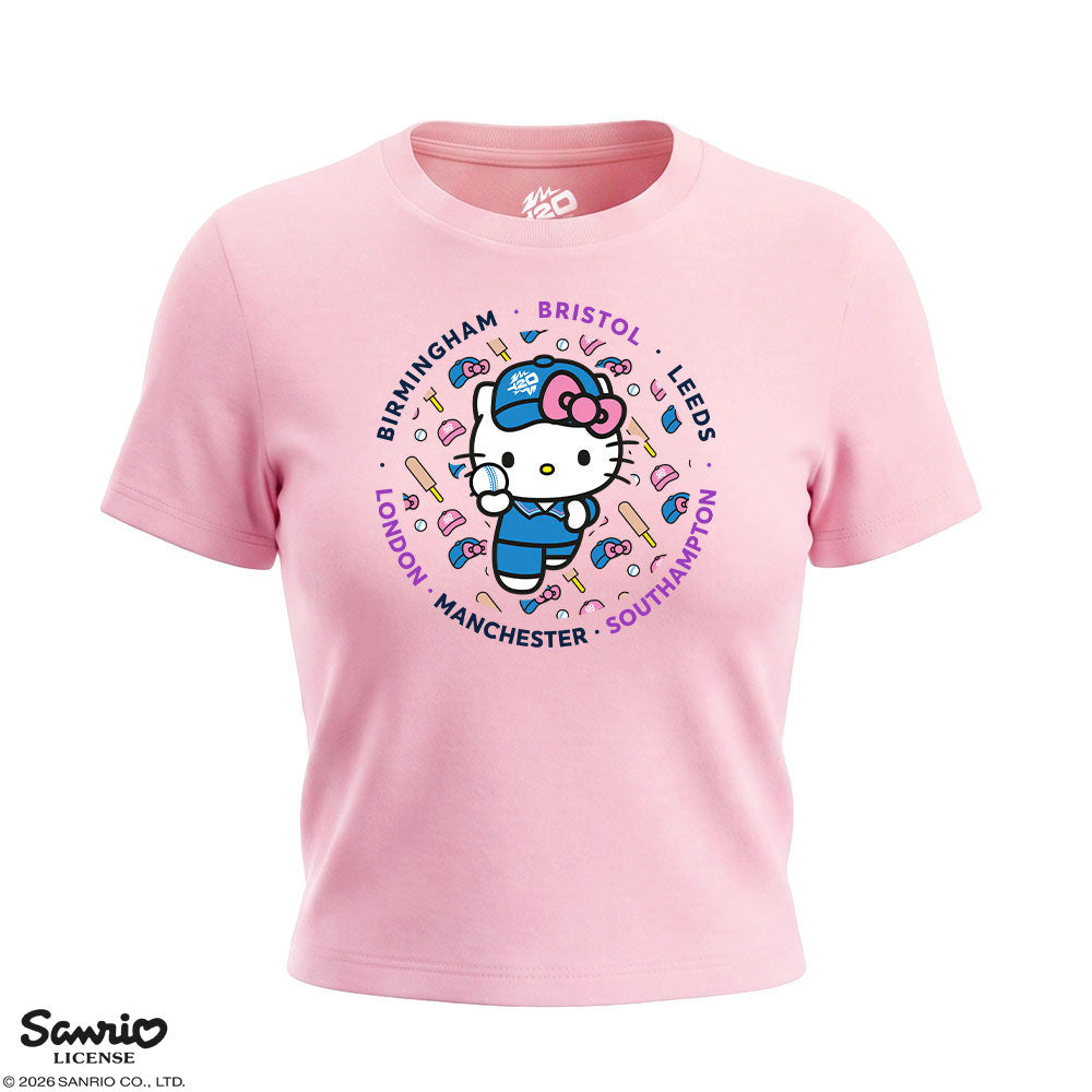 Hello Kitty and Friends Women's Pink Circle Graphic Tee